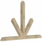 Ekena Millwork Saratoga Rough Sawn Timber Gable Bracket, Douglas Fir, 72"W x 48"H x 4"D x 4"F, 16/12 Pitch GBW072X48X0404SAR00RDF - alternate 5